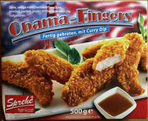 Obama fingers chicken