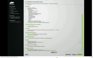 Virtualisiertes openSUSE ist sich bewusst in einer Virtualisierung zu sein, erkennbar an dem System Bochs