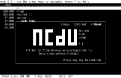 ncdu unDVD 0.1.2 und ncdu 1.3.0 Debian Etch deb